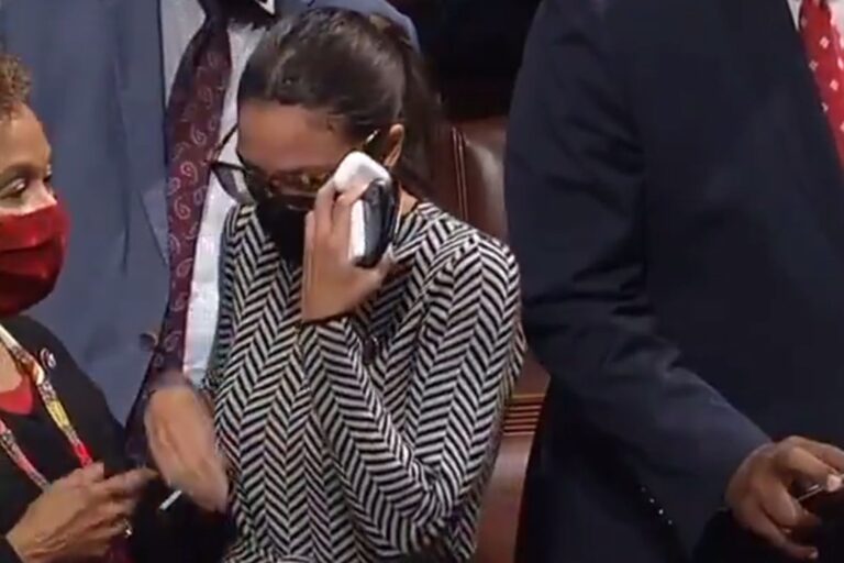 WATCH: AOC Broke Down in Tears on the House Floor Over Major Bill Passing