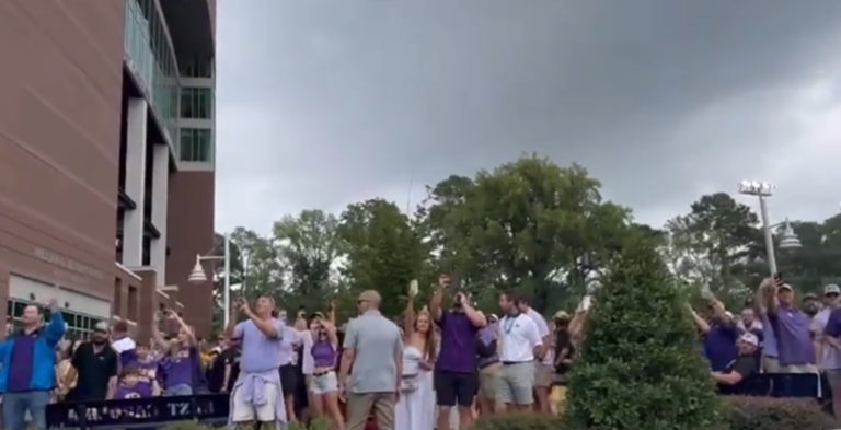 WATCH: Vance and His Family Get Awesome Reception at College Football Game, Have Epic Interaction with Fans